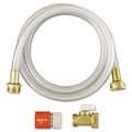 Diversey RTD Water Hook-Up Kit, Switch, On/Off, 3/8 dia x 5 ft D3191746